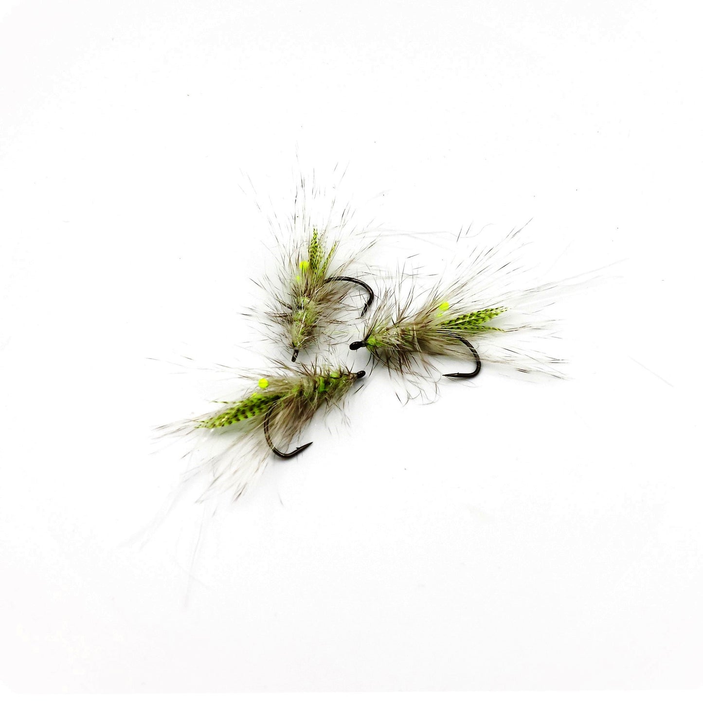 Spey Shrimp UV - Grizzly Chartreuse